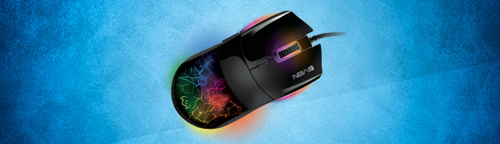 SVEN RX-G995 gaming mouse  - enchanting lighting and technical excellence