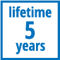 Lifetime 5 years